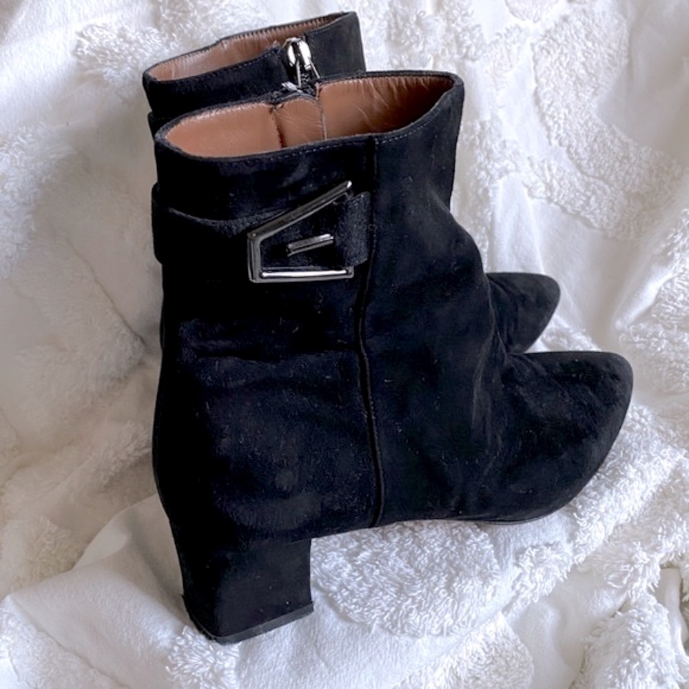 Aquatalia black leather boots